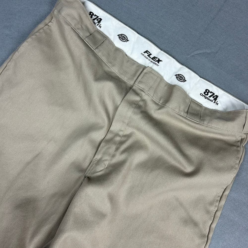 Dickies 874 Original Fit Work Pants Mens 40x32 Khaki Tan